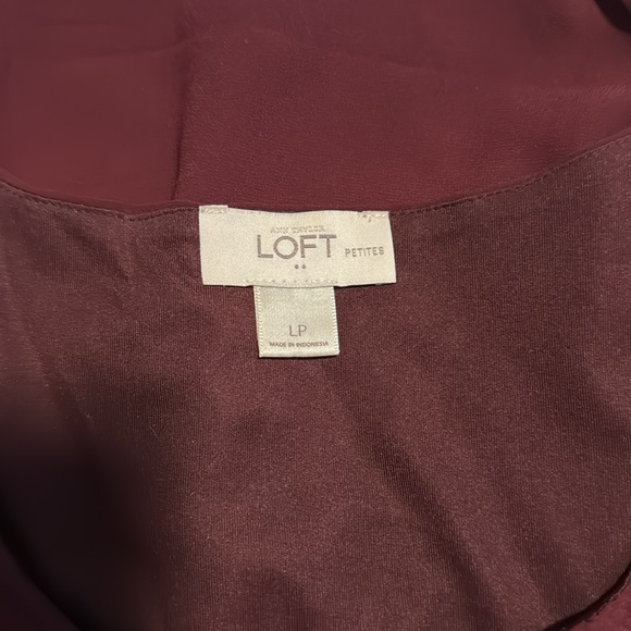 Loft Large Petite Ruby and Rose Golden Sequin Tank Top Perfect for Holidays - Picture 3 of 6